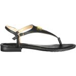 Dámske Designer Kožené sandále Ralph Lauren čiernej farby z polyuretánu na leto 