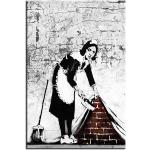 Obrazy viacfarebné 60x90 s motívom Banksy 