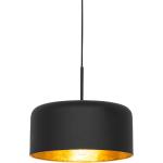 Visiace lampy Qazqa čiernej farby v retro štýle z kovu stmievateľné v zľave kompatibilné s E27 