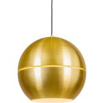 Visiace lampy Qazqa zlatej farby v retro štýle z kovu v zľave kompatibilné s E27 