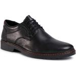 Pánske Spoločenské topánky Rieker čiernej farby v elegantnom štýle z kože vo veľkosti 42 v zľave na jar 