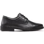 Pánske Spoločenské topánky Rieker čiernej farby v elegantnom štýle z kože vo veľkosti 44 na jar 