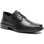 Pánske Spoločenské topánky Rieker B0812 čiernej farby v elegantnom štýle z kože vo veľkosti 43 na jar 