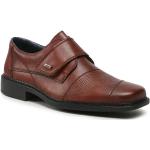 Pánske Spoločenské topánky Rieker hnedej farby v elegantnom štýle z kože vo veľkosti 43 na jar 