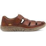 Pánske Kožené sandále Rieker hnedej farby vo veľkosti 41 na leto 