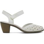 Dámske Kožené sandále Rieker bielej farby vo veľkosti 40 na leto 