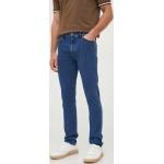 Pánske Designer Slim Fit jeans HUGO BOSS BOSS modrej farby z bavlny vo veľkosti XXS so šírkou 32 s dĺžkou 34 v zľave 