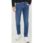 Pánske Designer Slim Fit jeans HUGO BOSS BOSS modrej farby z bavlny vo veľkosti XXS so šírkou 32 s dĺžkou 34 udržateľná móda 