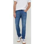 Pánske Designer Slim Fit jeans HUGO BOSS BOSS modrej farby z bavlny so šírkou 34 s dĺžkou 34 