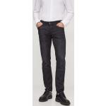 Pánske Designer Slim Fit jeans HUGO BOSS BOSS čiernej farby z bavlny so šírkou 36 s dĺžkou 34 