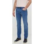 Pánske Designer Slim Fit jeans HUGO BOSS BOSS modrej farby z bavlny so šírkou 36 s dĺžkou 34 