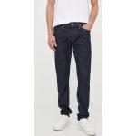 Pánske Designer Slim Fit jeans Calvin Klein tmavo modrej farby z bavlny vo veľkosti XXS so šírkou 34 s dĺžkou 34 