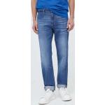 Pánske Straight Fit jeans Guess modrej farby regular z bavlny s motívom Drake 