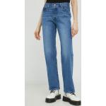 Dámske Straight Fit jeans LEVI´S 501 modrej farby regular z bavlny vo veľkosti XXS so šírkou 30 s dĺžkou 30 v zľave 