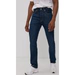 Pánske Straight Fit jeans LEVI´S 501 tmavo modrej farby regular z bavlny so šírkou 32 s dĺžkou 32 v zľave 