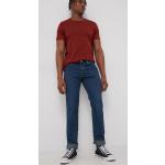 Pánske Slim Fit jeans LEVI´S tmavo modrej farby z bavlny so šírkou 34 s dĺžkou 34 