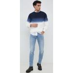 Pánske Slim Fit jeans Pepe Jeans modrej farby z bavlny so šírkou 34 s dĺžkou 34 