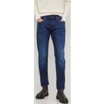 Pánske Slim Fit jeans Pepe Jeans tmavo modrej farby z bavlny so šírkou 36 s dĺžkou 34 zúžené v zľave 