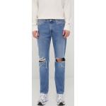 Pánske Straight Fit jeans Tommy Hilfiger TOMMY JEANS modrej farby regular z bavlny so šírkou 34 s dĺžkou 34 