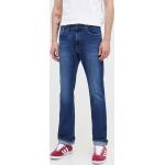 Pánske Straight Fit jeans Tommy Hilfiger TOMMY JEANS tmavo modrej farby rozšírené z bavlny so šírkou 34 s dĺžkou 34 v zľave 