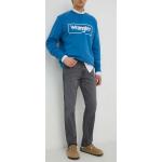 Pánske Straight Fit jeans WRANGLER Greensboro sivej farby regular z bavlny so šírkou 36 s dĺžkou 34 v zľave 