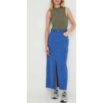 Dámske Riflové sukne G-Star Raw BIO modrej farby z bavlny s dĺžkou: Maxi udržateľná móda 