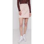 Dámske Riflové sukne LEVI´S ružovej farby z bavlny 