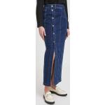 Dámske Riflové sukne Pepe Jeans tmavo modrej farby z bavlny vo veľkosti XS s dĺžkou: Maxi 