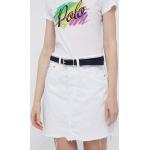 Dámske Designer Riflové sukne Ralph Lauren Polo Ralph Lauren bielej farby z bavlny 