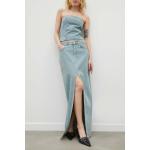 Dámske Designer Riflové sukne Won Hundred BIO modrej farby z bavlny vo veľkosti M s dĺžkou: Maxi udržateľná móda 