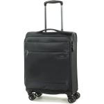 Malé cestovné kufre Rock čiernej farby z polyesteru na zips integrovaný zámok objem 30 l 