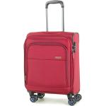 Malé cestovné kufre Rock červenej farby z polyesteru na zips integrovaný zámok objem 41 l 