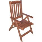 Záhradné stoličky Rojaplast hnedej farby z dreva lakovaný povrch 