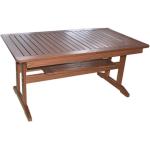 Jedálenské stoly Rojaplast tmavo hnedej farby z borovicového dreva rozkladacie 