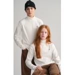 Chlapčenské Detské tričká s dlhým rukávom Gant Shield bielej farby z tričkoviny do 12 rokov s dlhými rukávmi 