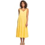 Dámske Letné šaty Roxy Roxy okrovo žltej farby vo veľkosti XS v zľave 