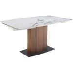 Jedálenské stoly Ángel Cerdá v modernom štýle z nehrdzavejúcej ocele oválne rozkladacie dyhovaný povrch v zľave 