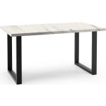 Jedálenské stoly bielej farby z mramoru obdĺžnikové rozkladacie 