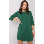 Dámske Čipkované šaty FashionHunters zelenej farby z bavlny v zľave 