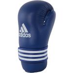 Boxerské rukavice adidas námornícky modrej farby z koženky 