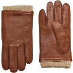 Pánske Kožené rukavice Gant hnedej farby v elegantnom štýle 