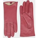 Dámske Kožené rukavice Gant červenej farby v elegantnom štýle zo zamatu 