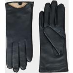 Dámske Kožené rukavice Gant čiernej farby v elegantnom štýle zo zamatu 