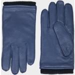 Pánske Kožené rukavice Gant modrej farby v elegantnom štýle zo zamatu 