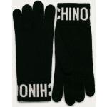 Dámske Designer Pletené rukavice Moschino čiernej farby Onesize v zľave 