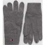 Pánske Pletené rukavice Tommy Hilfiger sivej farby z bavlny Onesize 
