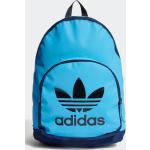 Pánske Športové batohy adidas Adicolor modrej farby na zips v zľave 