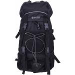 Turistické batohy HI-TEC čiernej farby z polyesteru na zips reflexné prvky objem 50 l 