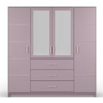 Šatníkové skrine cosmopolitan design ružovej farby v zľave 