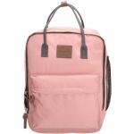 Dámske Školské batohy ružovej farby z nylonu na zips v zľave 